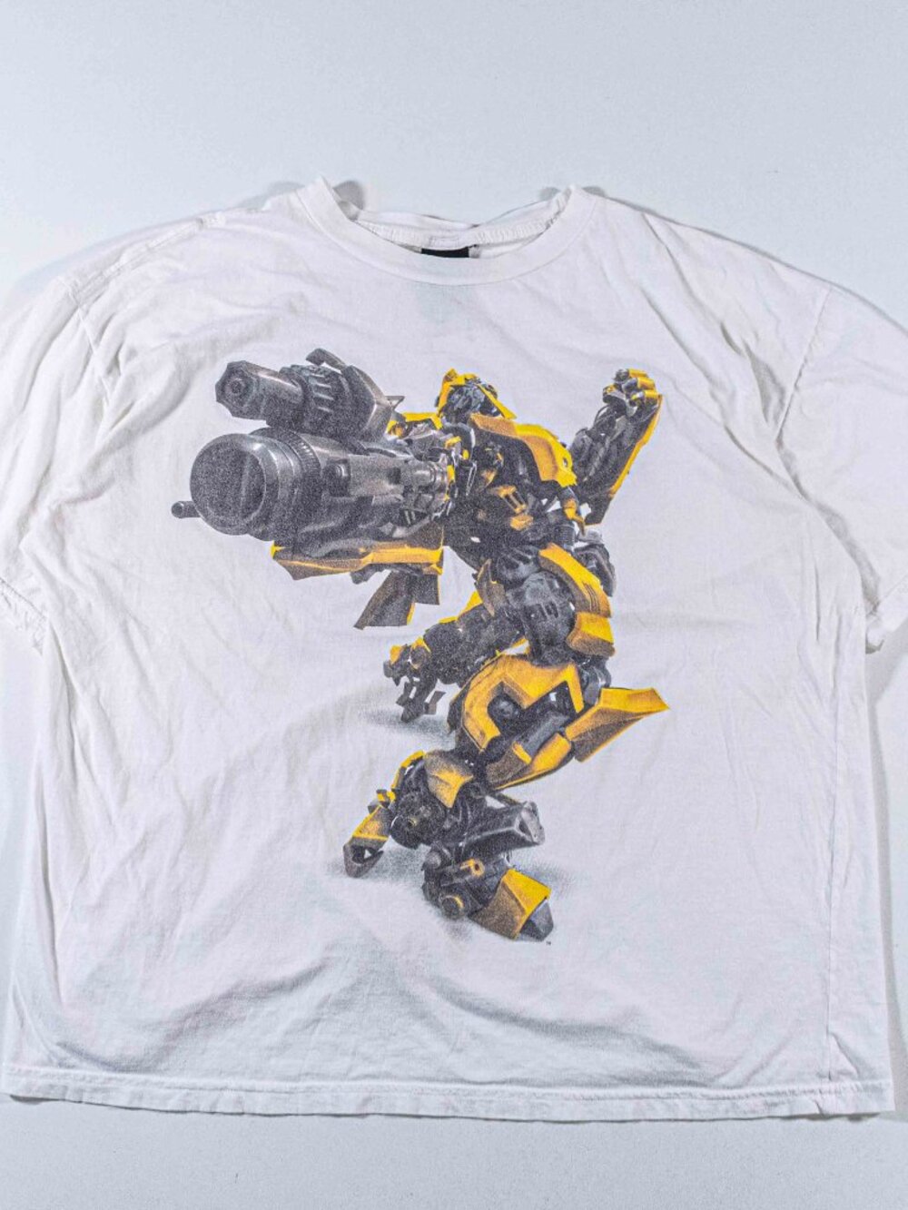 Vintage Transformers Bumblebee Shirt XL 2007 Movie Promo Hasbro Sci Fi Changes